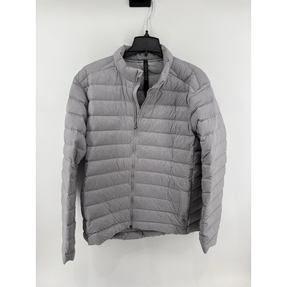Lululemon Navigation Stretch Down Jacket Men XXL Silver Drop 700 Fill WindProof